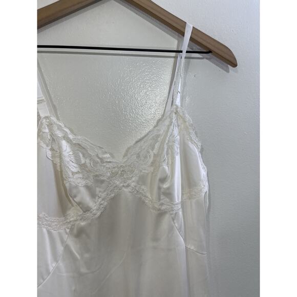 Vtg Y2K 90s Fairy Ballet Coquette Lace Romantic Slip Babydoll Dress 34 Angelic - Picture 4 of 12